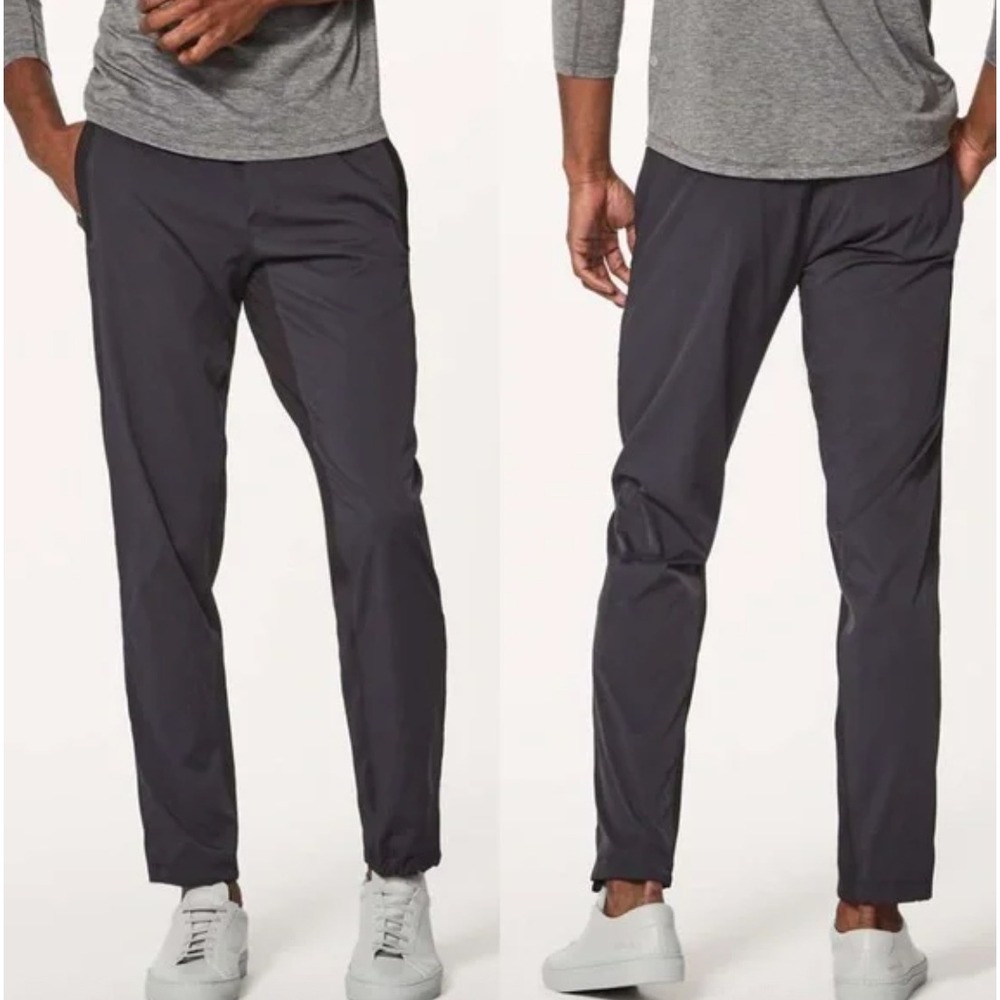 Lululemon Great Wall Pants Mens Medium Gray‎ Athletic Lightweight Wicking